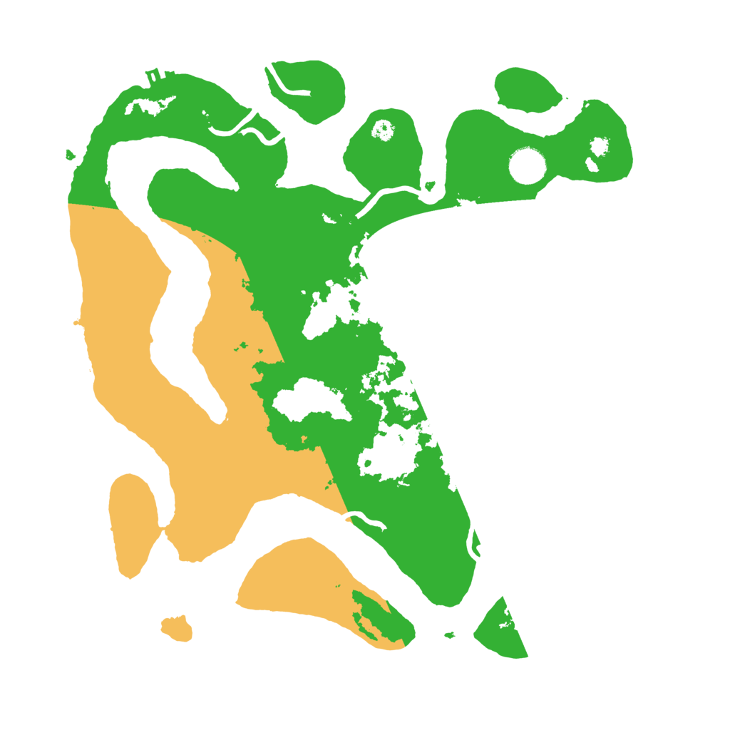 Biome Rust Map: Procedural Map, Size: 3500, Seed: 5407111