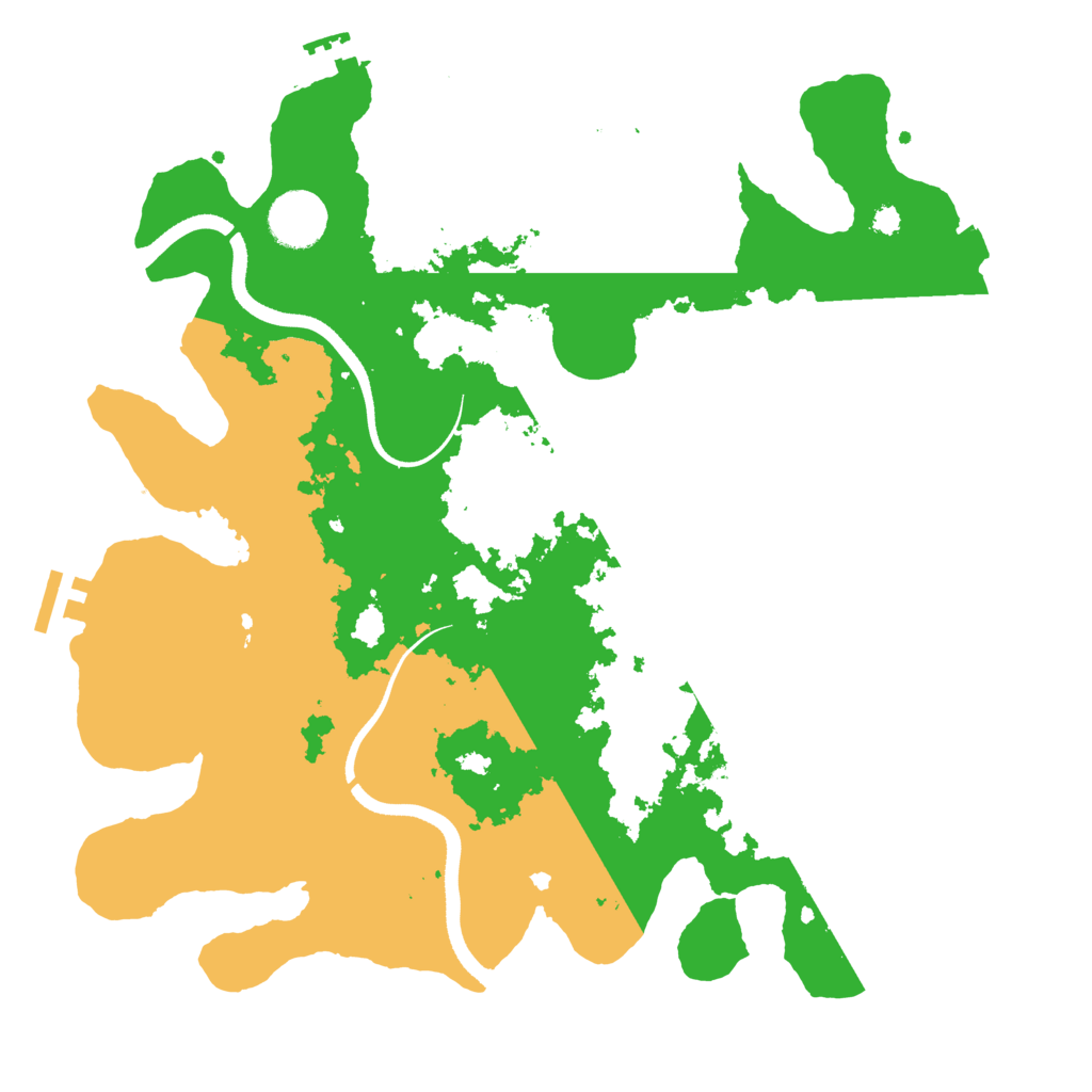 Biome Rust Map: Procedural Map, Size: 3500, Seed: 4427173