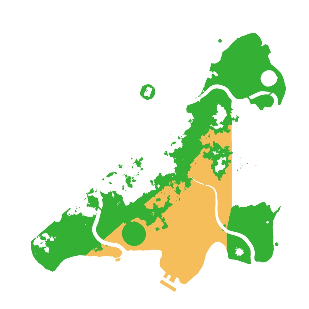 Biome Rust Map: Procedural Map, Size: 3500, Seed: 2961940