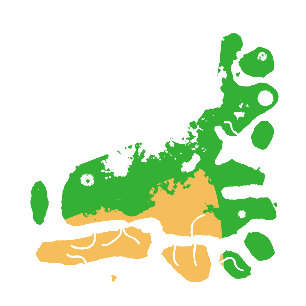 Biome Rust Map: Procedural Map, Size: 3500, Seed: 5263092