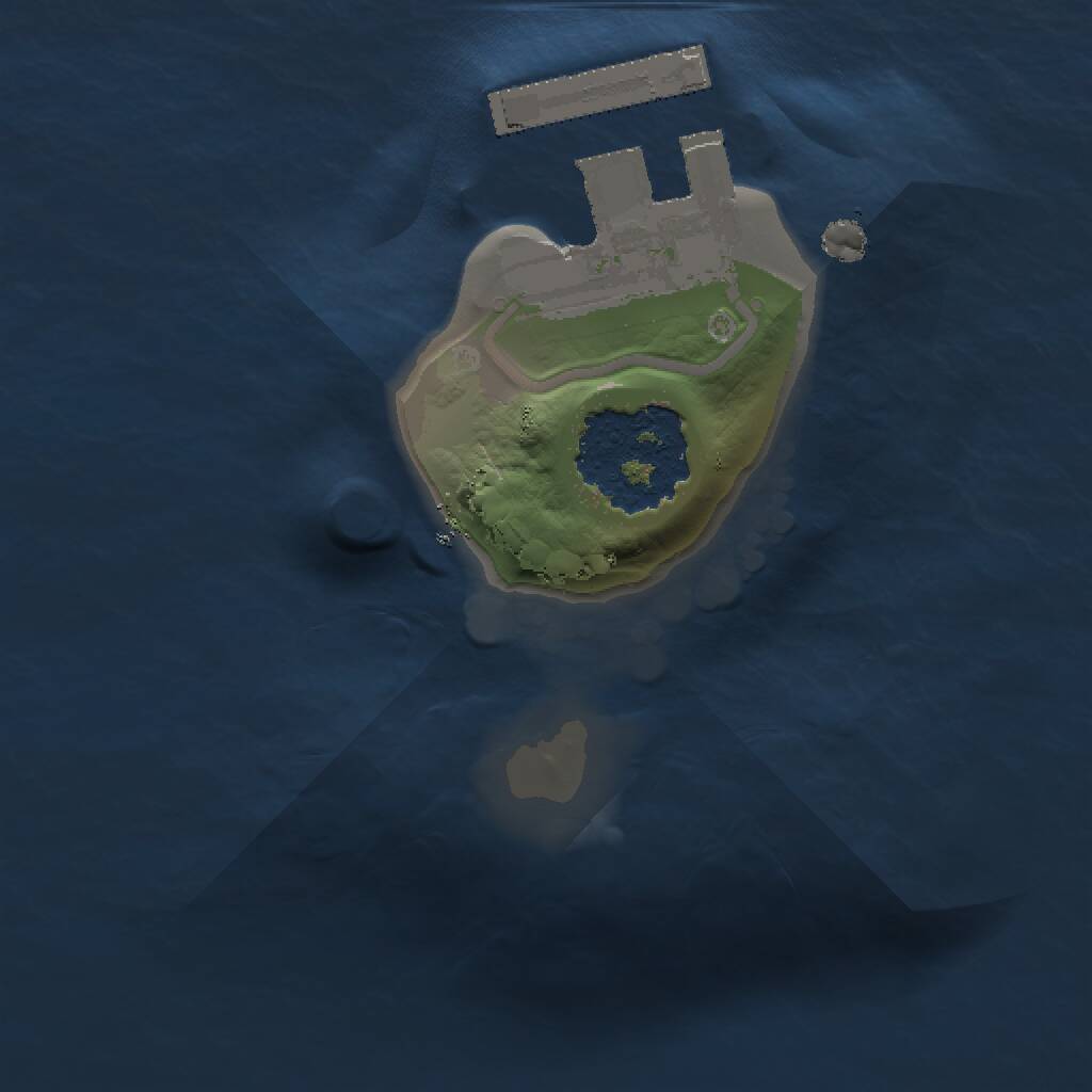 Rust Map: Procedural Map, Size: 1000, Seed: 42080500, 2 Monuments