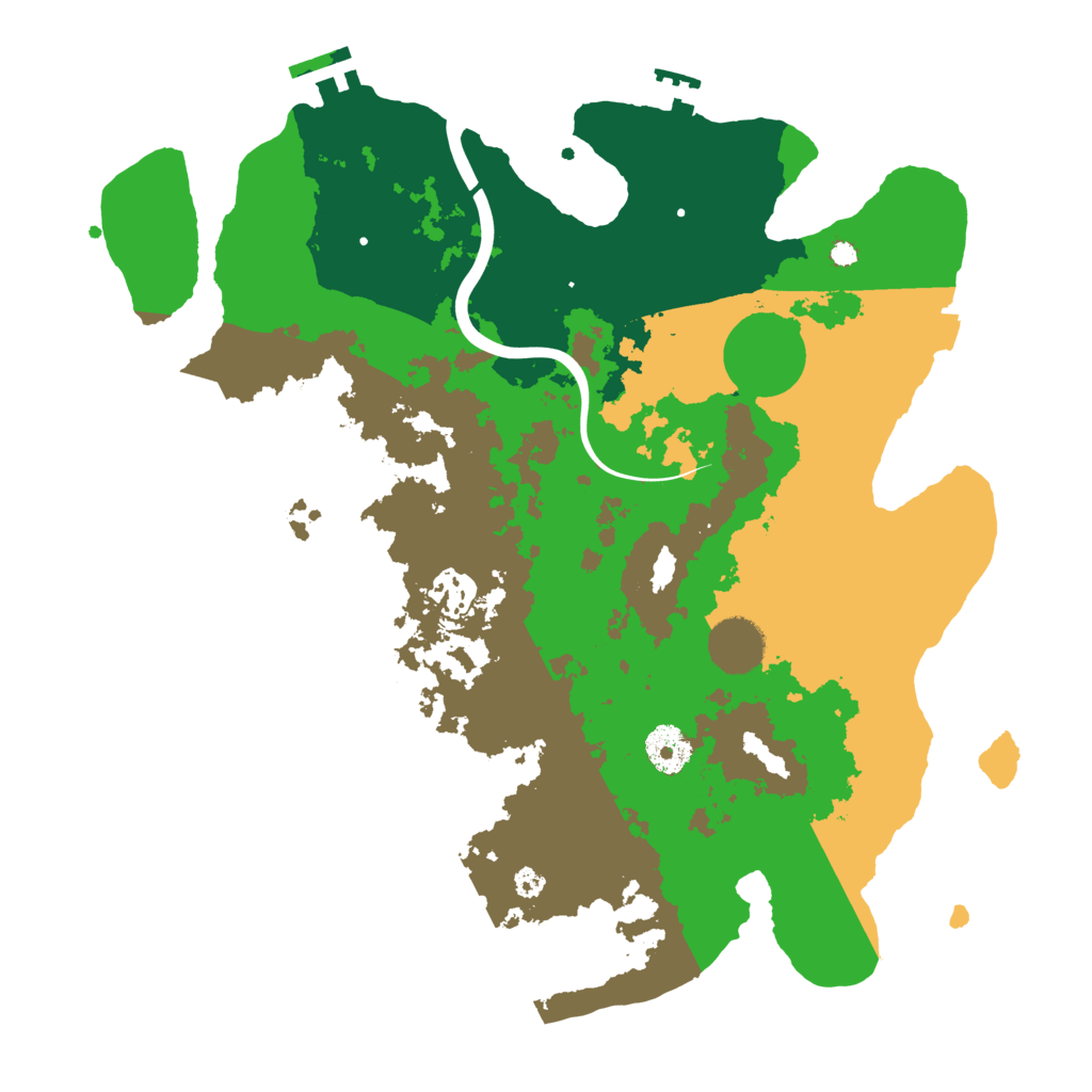 Biome Rust Map: Procedural Map, Size: 3500, Seed: 4921938