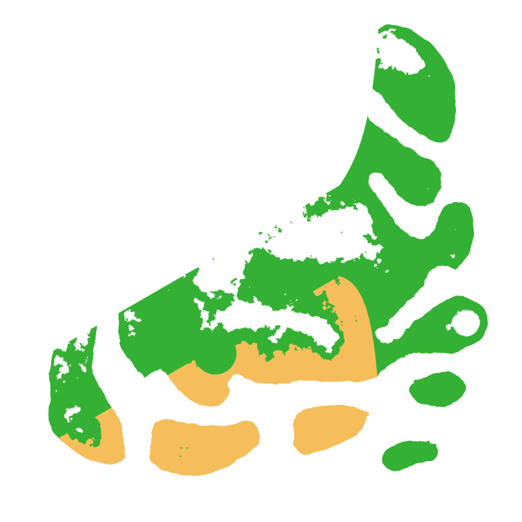 Biome Rust Map: Barren, Size: 3500, Seed: 840144