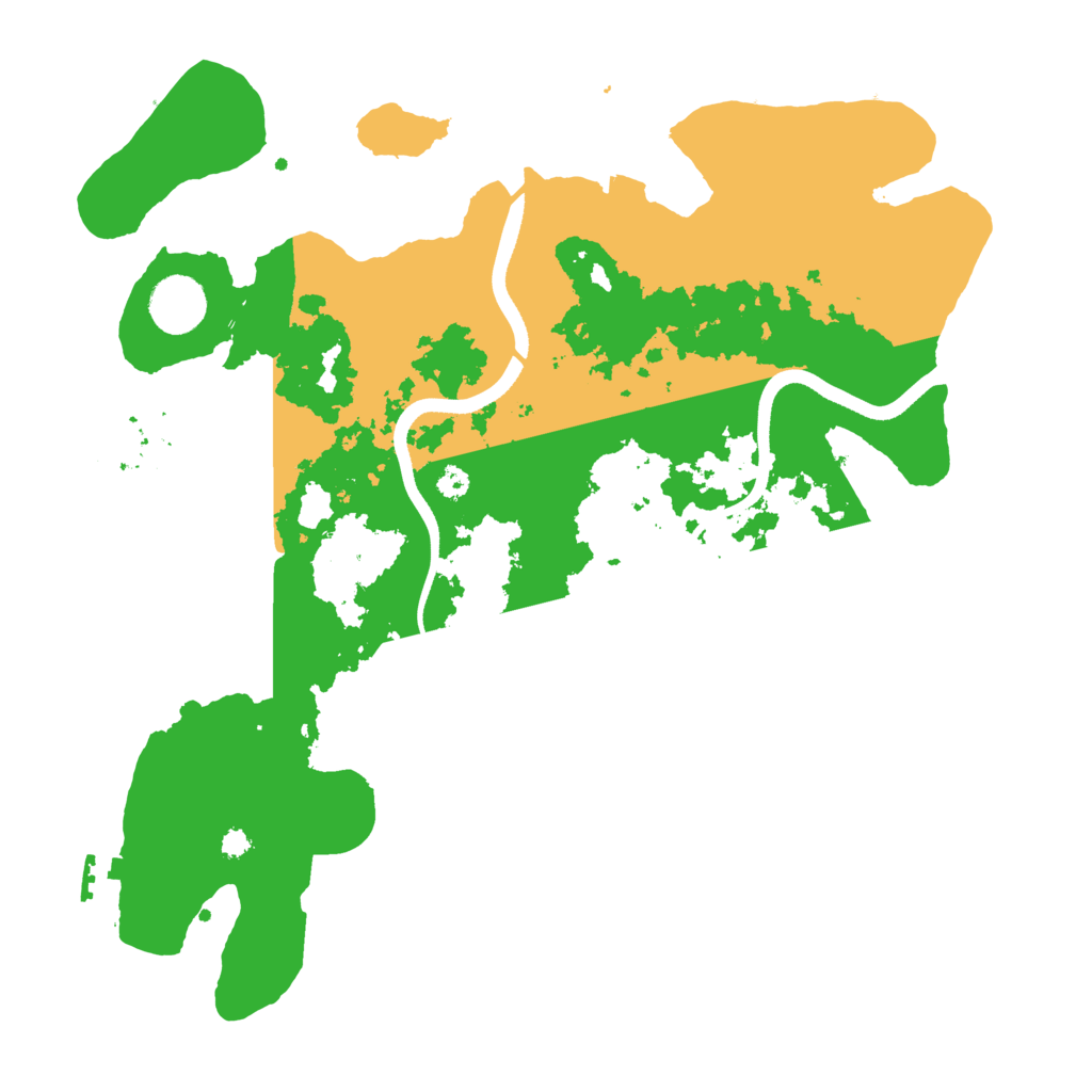 Biome Rust Map: Procedural Map, Size: 3500, Seed: 1989160