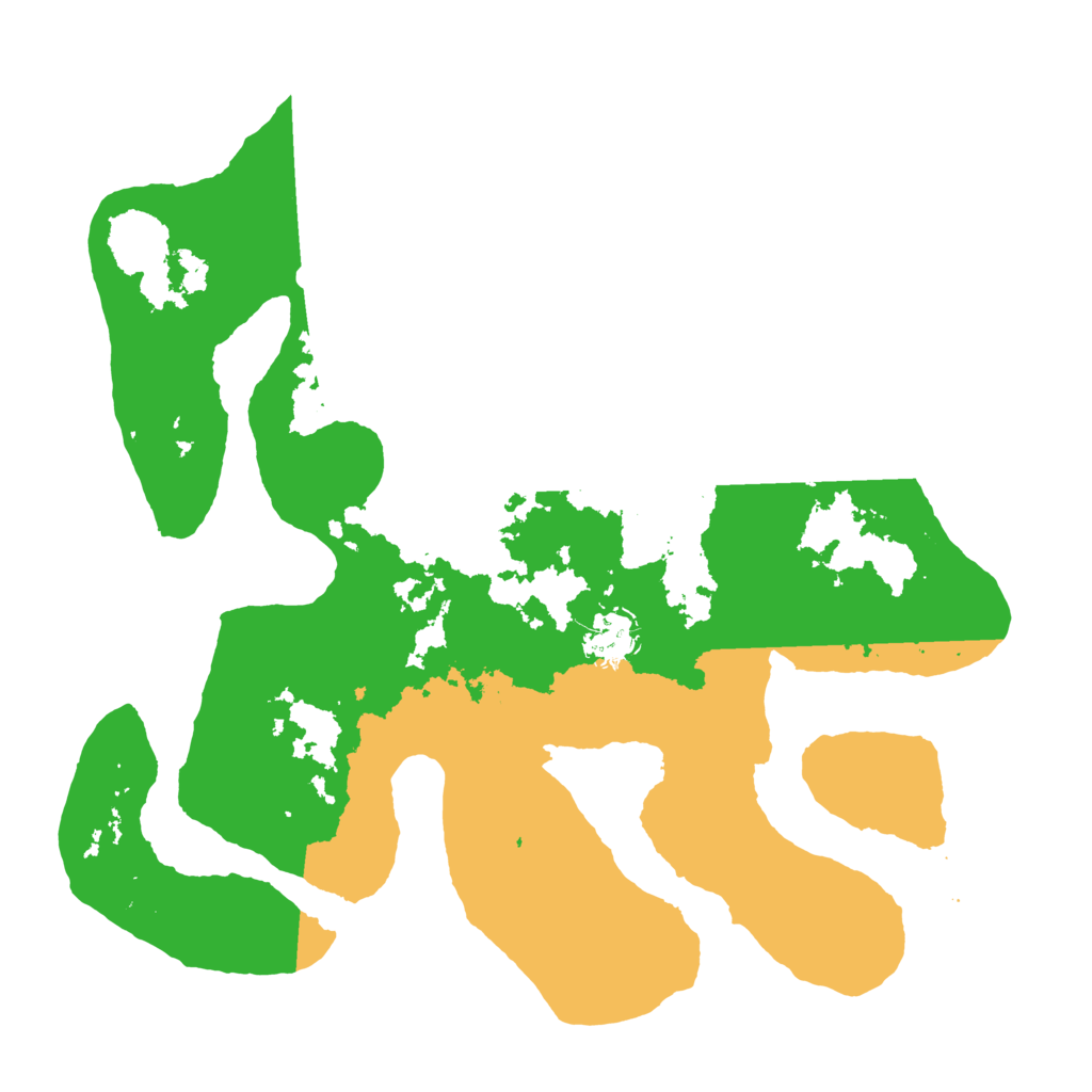 Biome Rust Map: Barren, Size: 3500, Seed: 3640317