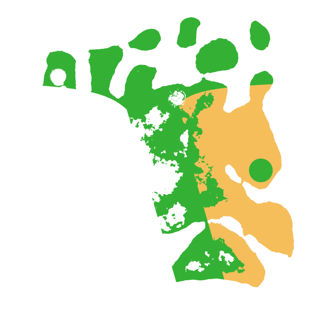 Biome Rust Map: Barren, Size: 3500, Seed: 5212094