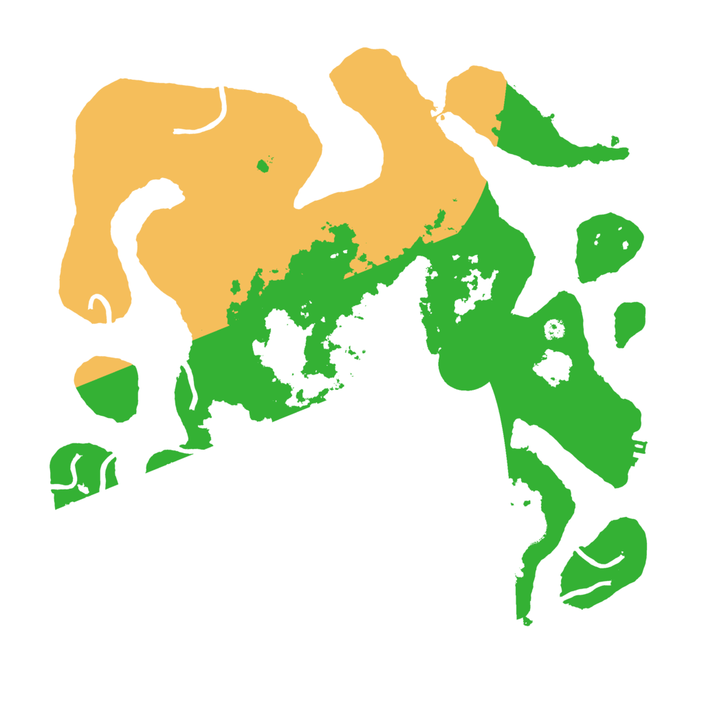 Biome Rust Map: Procedural Map, Size: 3500, Seed: 6099363