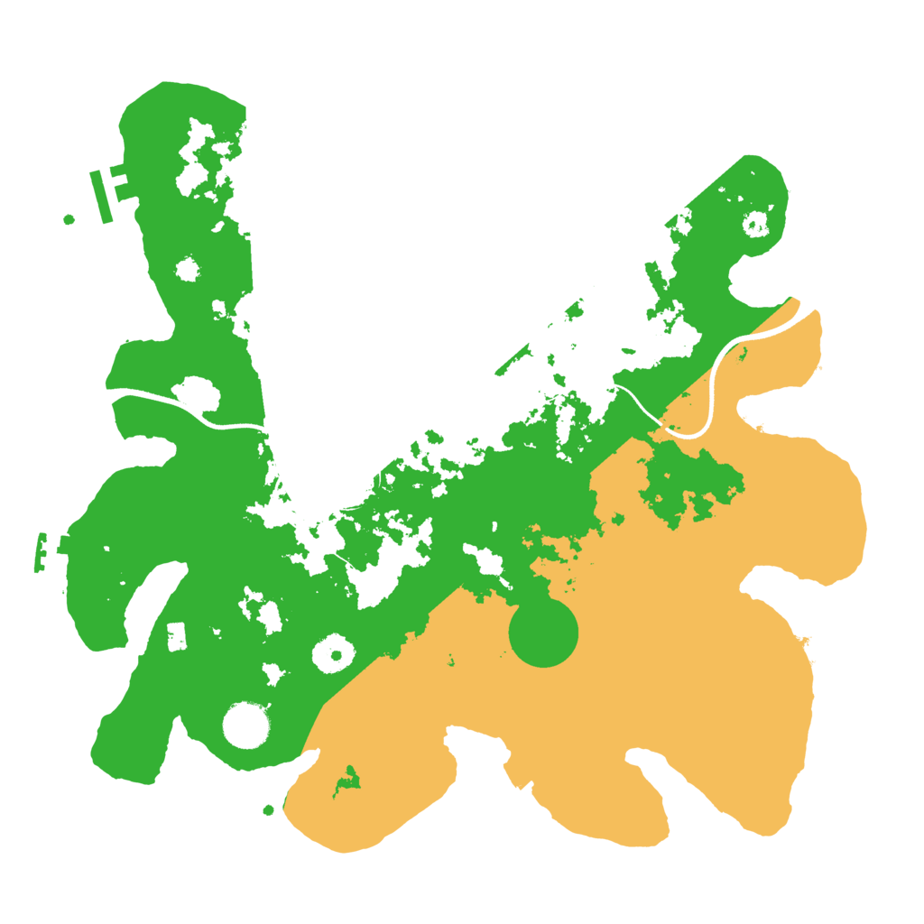 Biome Rust Map: Procedural Map, Size: 3500, Seed: 1906533