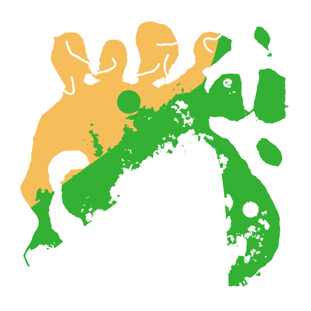 Biome Rust Map: Procedural Map, Size: 3500, Seed: 1258225