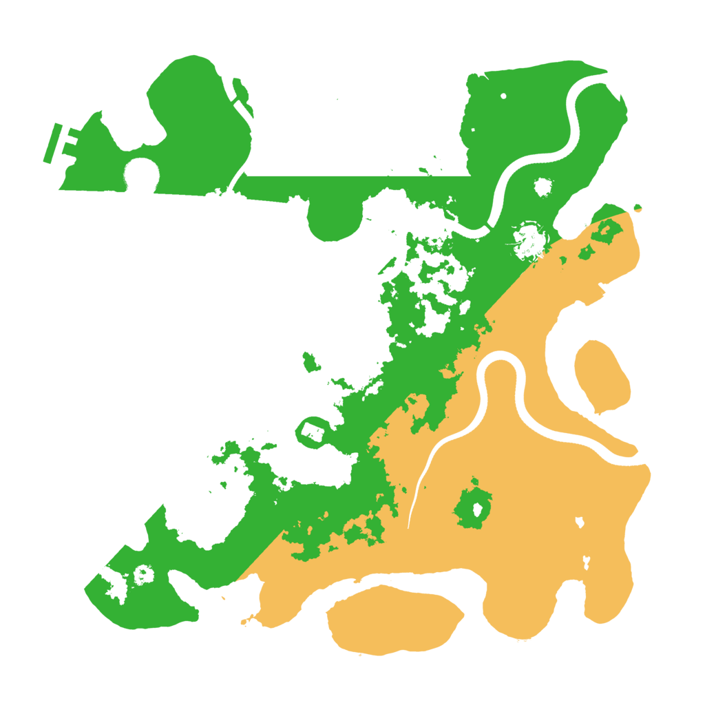 Biome Rust Map: Procedural Map, Size: 3500, Seed: 156562