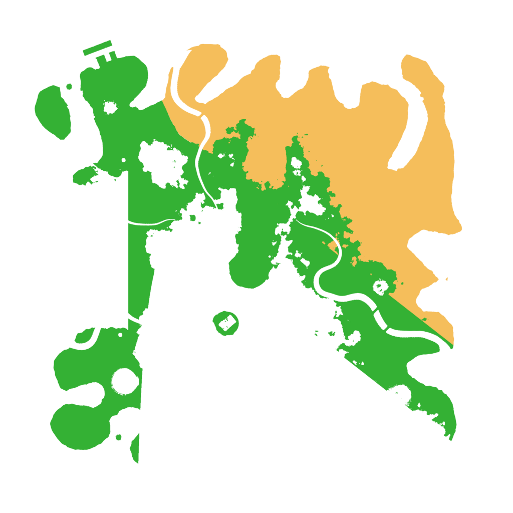 Biome Rust Map: Procedural Map, Size: 3500, Seed: 1801898