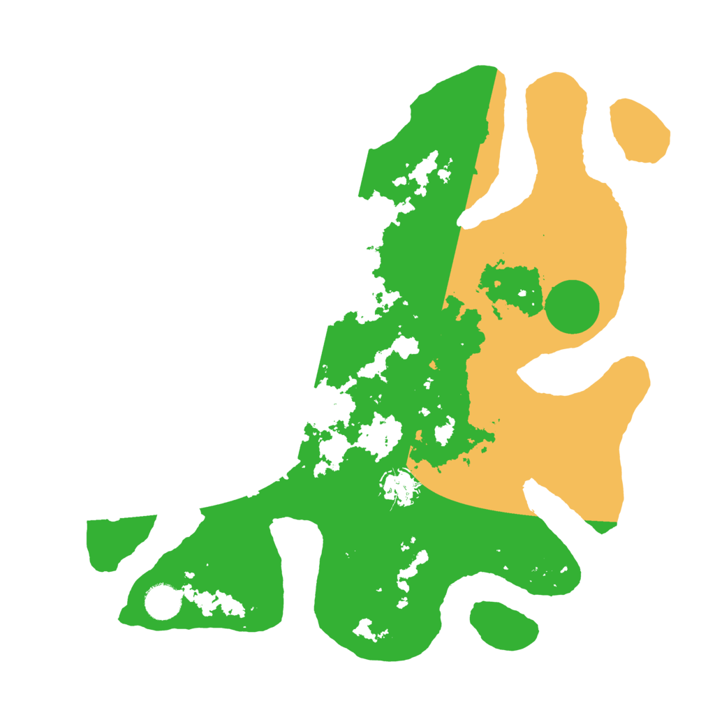 Biome Rust Map: Barren, Size: 3500, Seed: 4160421