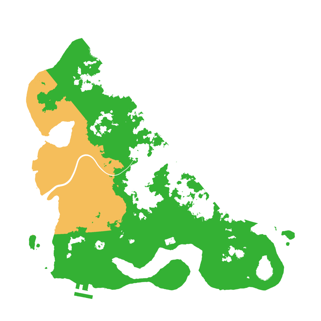 Biome Rust Map: Procedural Map, Size: 3500, Seed: 4586626