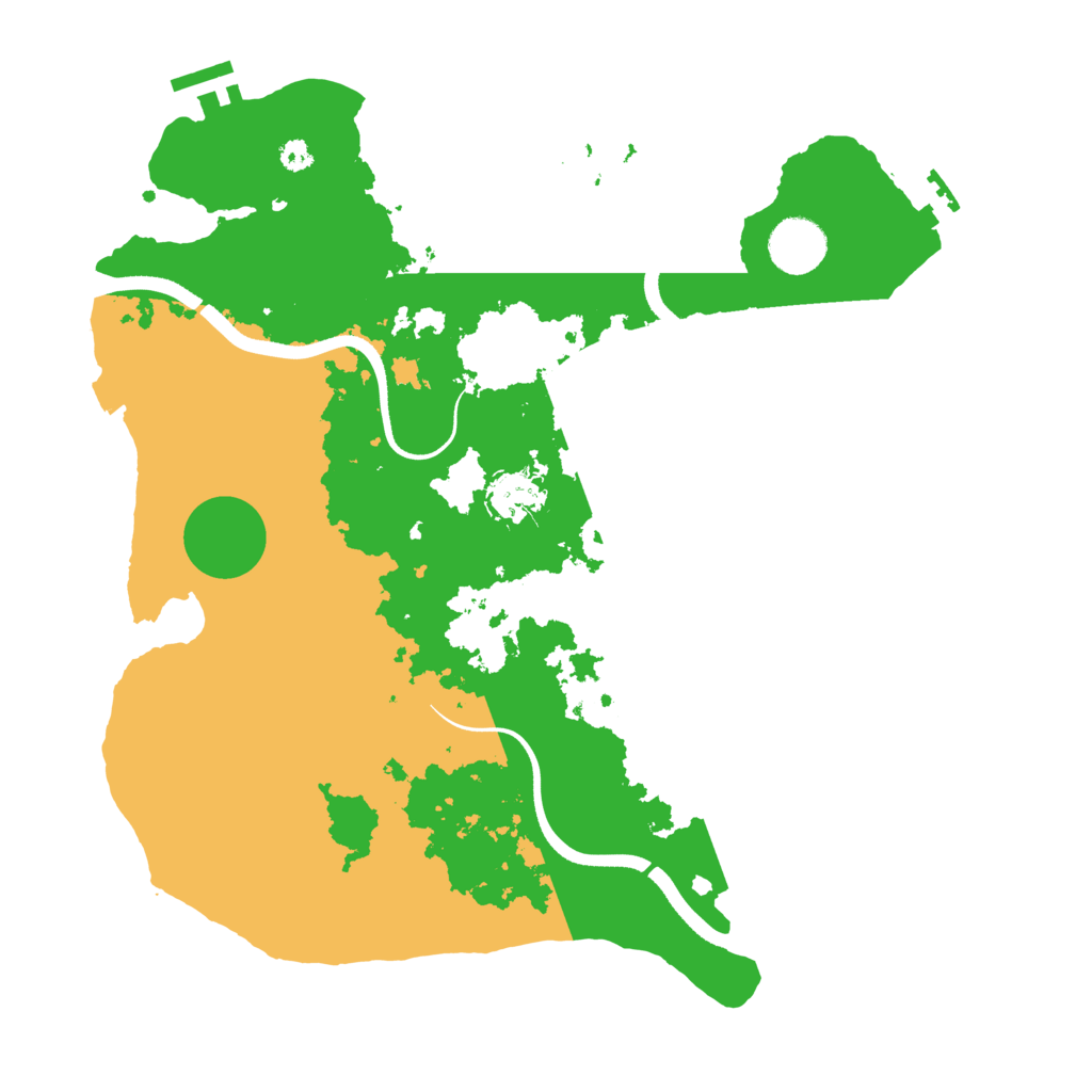 Biome Rust Map: Procedural Map, Size: 3500, Seed: 3360203