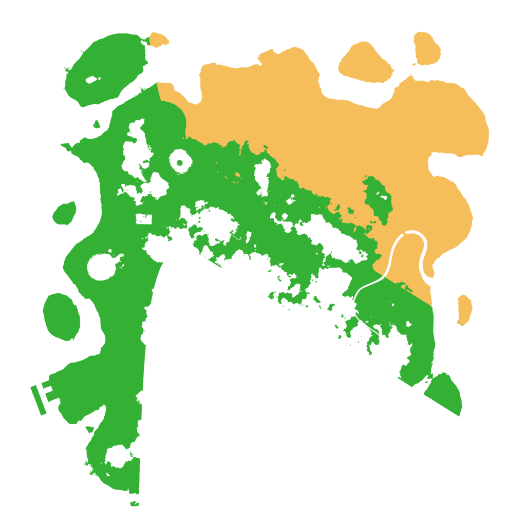 Biome Rust Map: Procedural Map, Size: 3500, Seed: 3617742