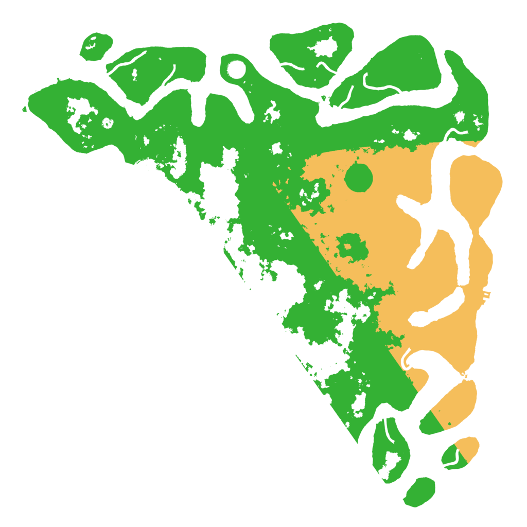 Biome Rust Map: Procedural Map, Size: 5000, Seed: 2122