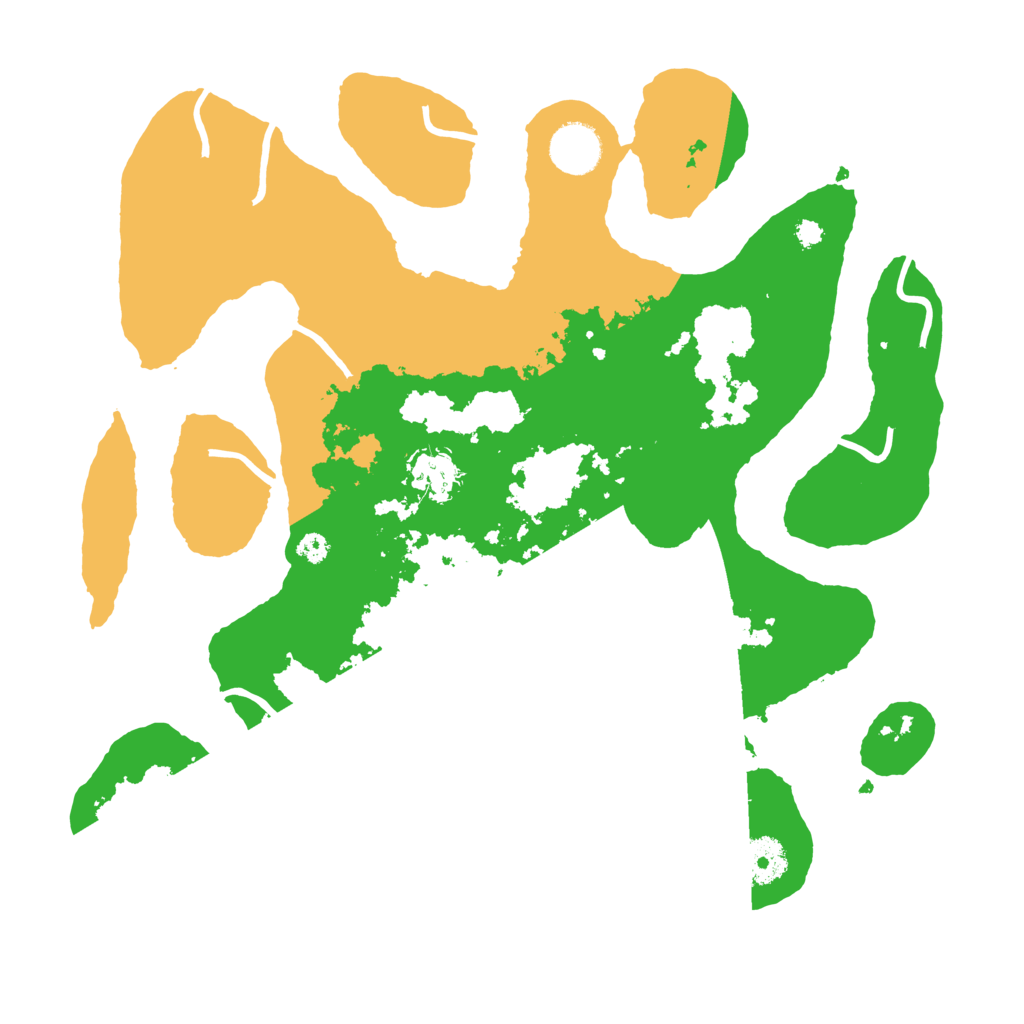 Biome Rust Map: Procedural Map, Size: 3500, Seed: 5492806