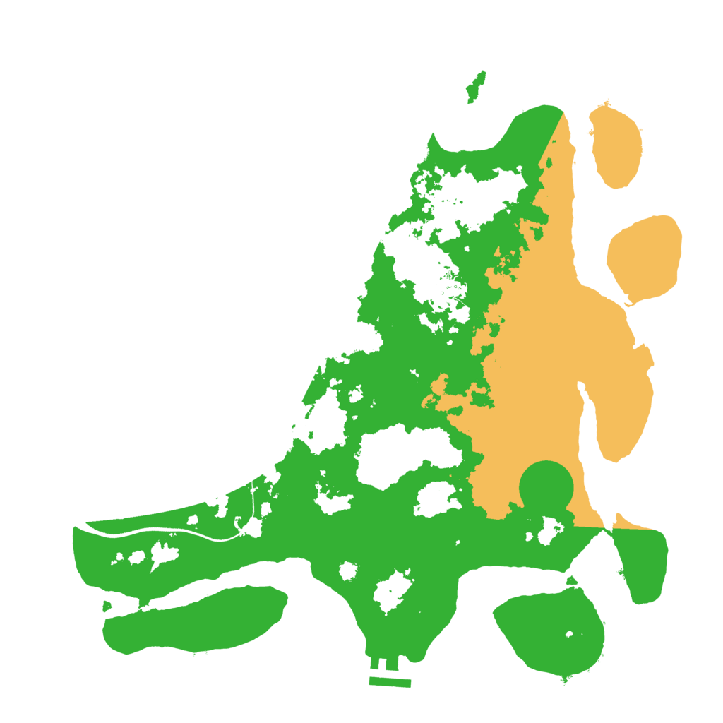 Biome Rust Map: Procedural Map, Size: 3500, Seed: 1354306
