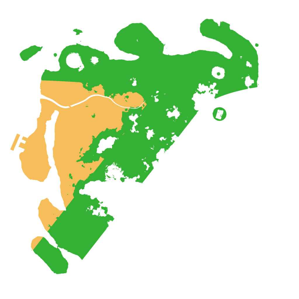 Biome Rust Map: Procedural Map, Size: 3500, Seed: 1555461