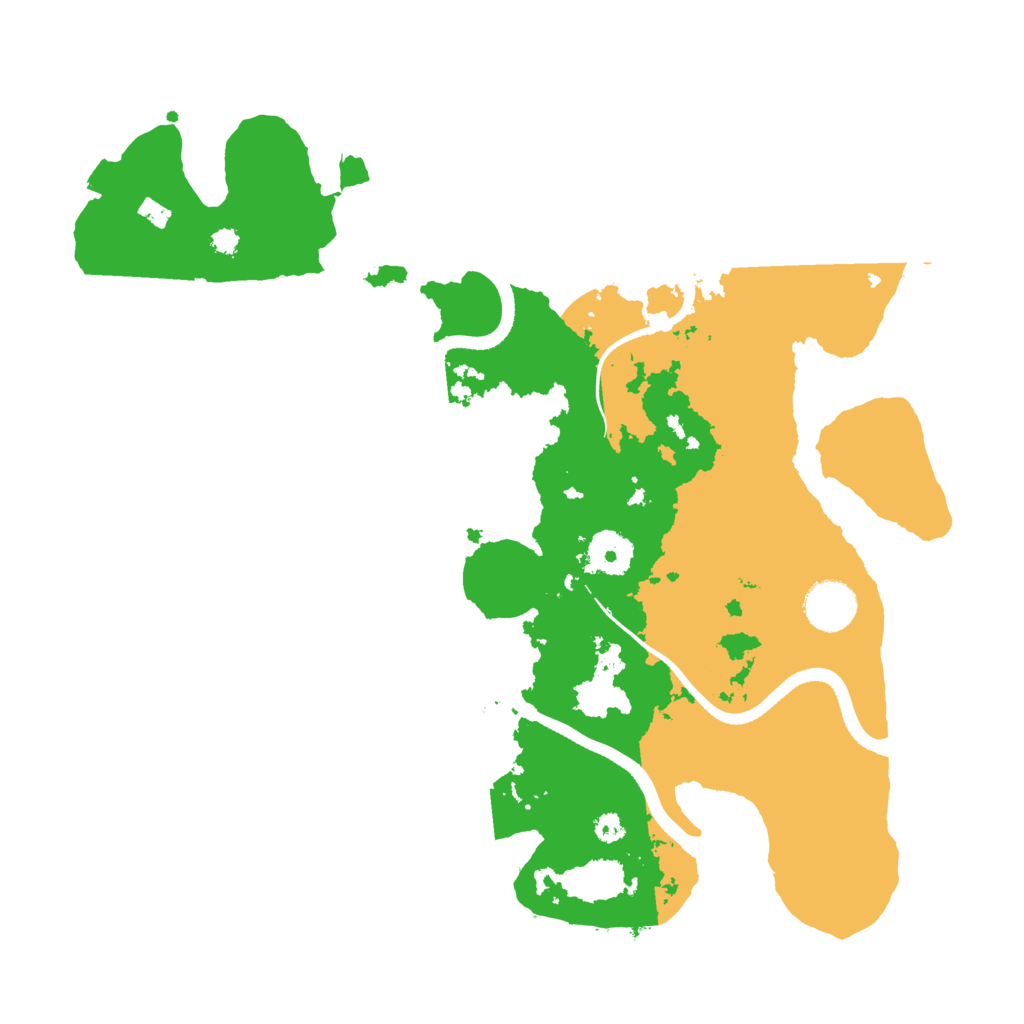 Biome Rust Map: Procedural Map, Size: 3500, Seed: 661748