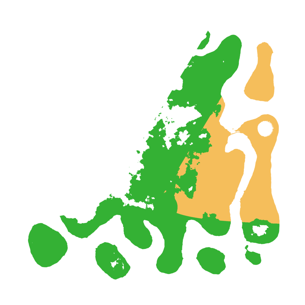 Biome Rust Map: Barren, Size: 3500, Seed: 1941429