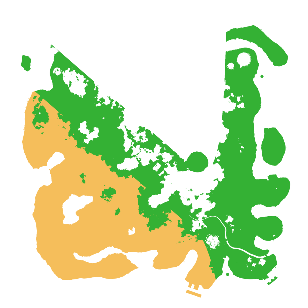 Biome Rust Map: Procedural Map, Size: 4000, Seed: 4169100