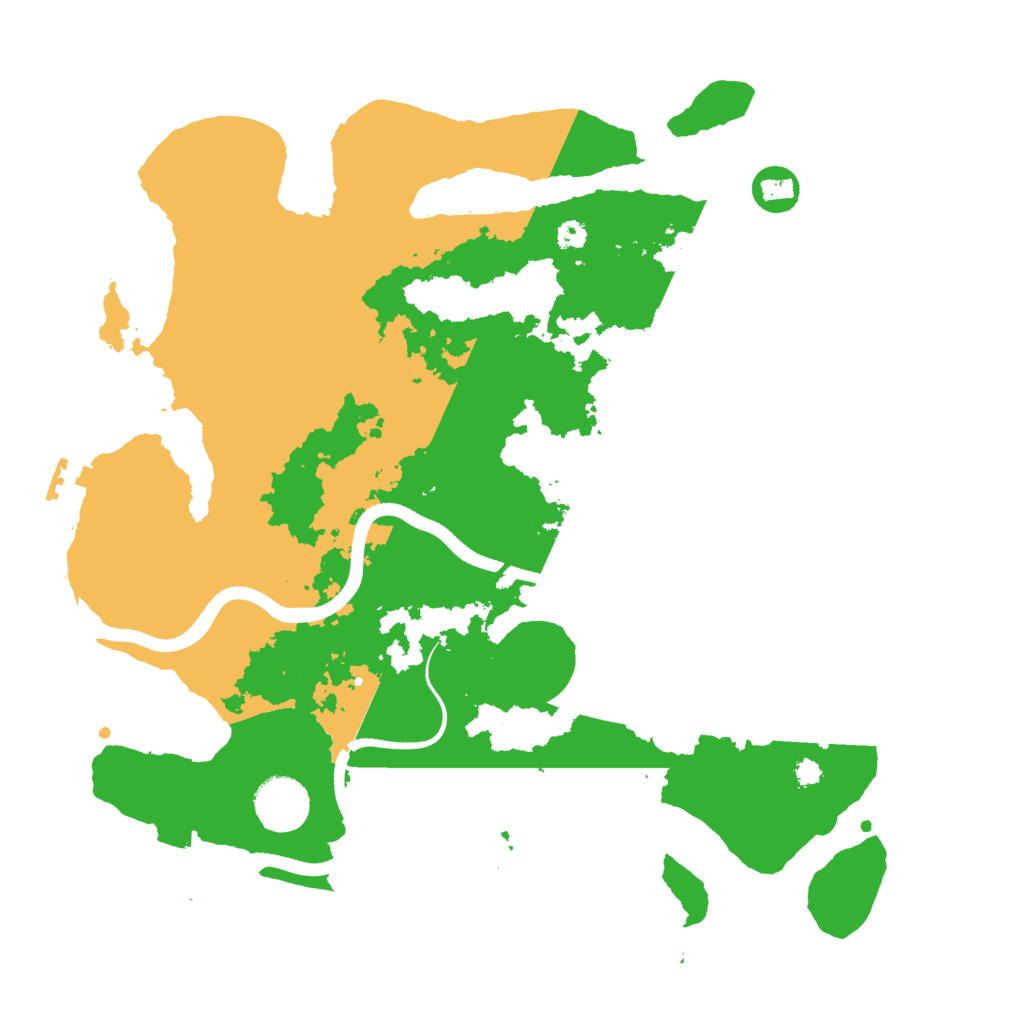 Biome Rust Map: Procedural Map, Size: 3500, Seed: 3169855
