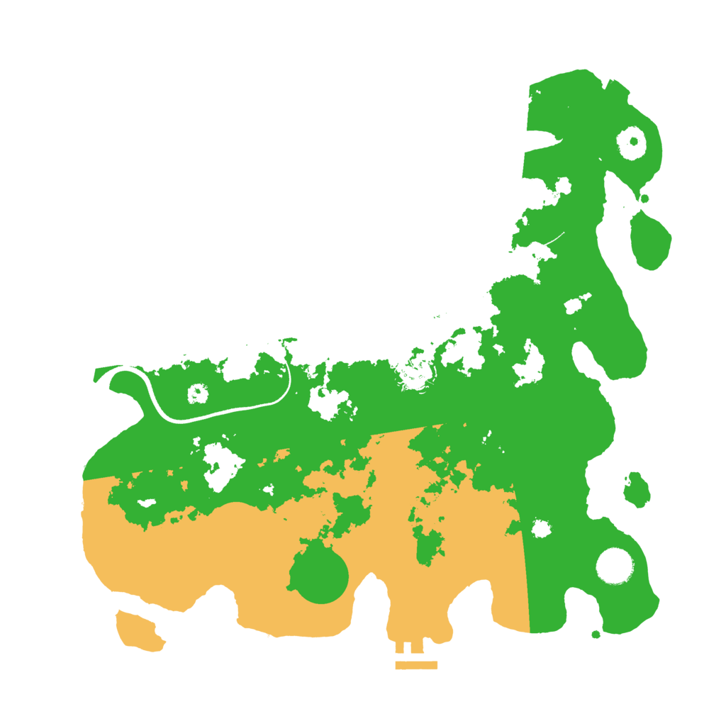Biome Rust Map: Procedural Map, Size: 3500, Seed: 5993294