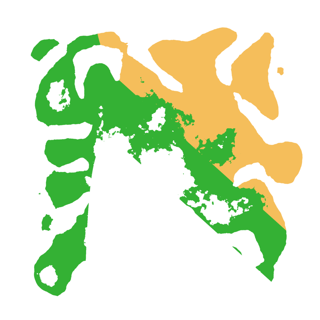 Biome Rust Map: Barren, Size: 3500, Seed: 1476136