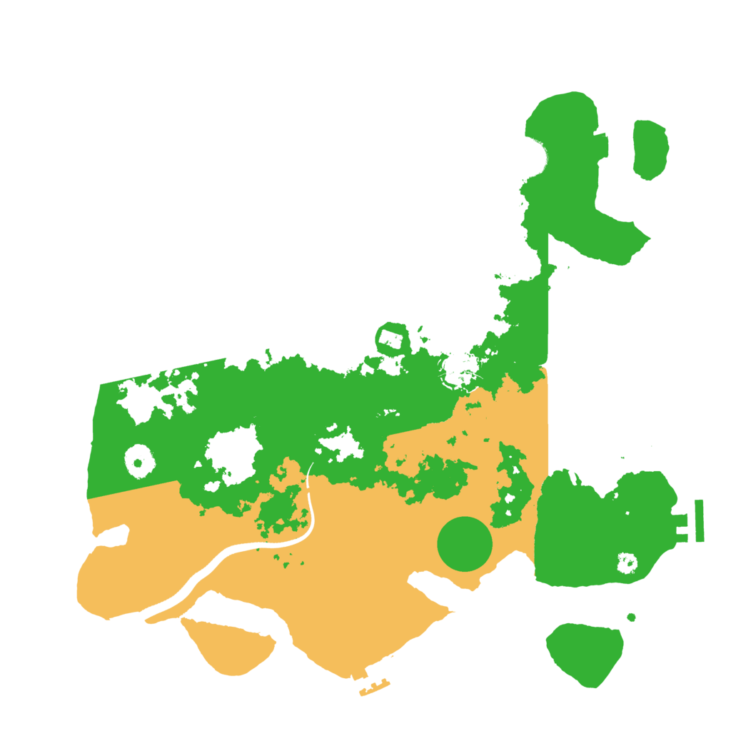 Biome Rust Map: Procedural Map, Size: 3500, Seed: 4577560
