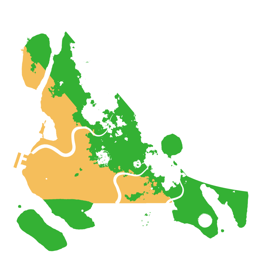 Biome Rust Map: Procedural Map, Size: 3500, Seed: 3366221