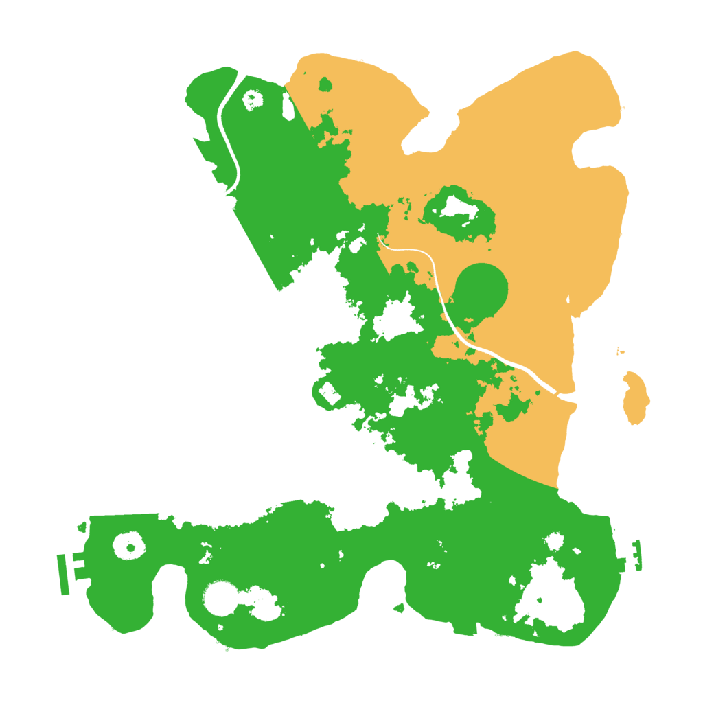 Biome Rust Map: Procedural Map, Size: 3500, Seed: 5403322