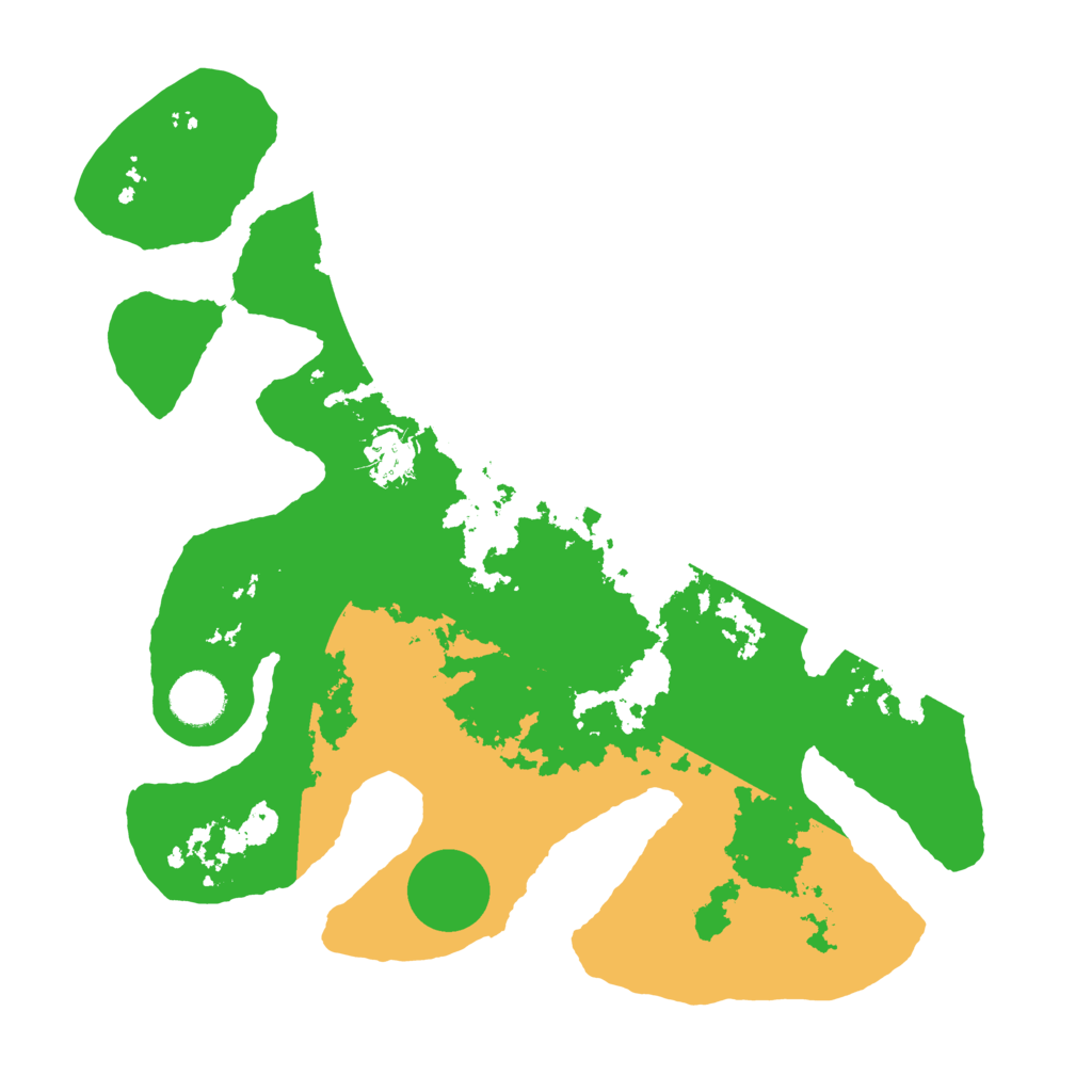 Biome Rust Map: Barren, Size: 3500, Seed: 412755