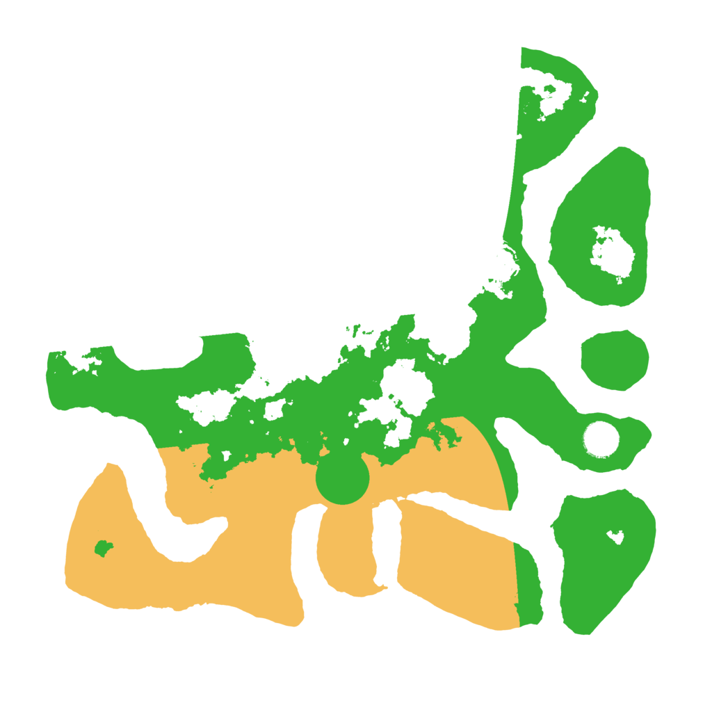 Biome Rust Map: Barren, Size: 3500, Seed: 4230919