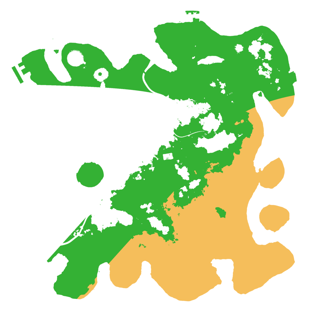 Biome Rust Map: Procedural Map, Size: 3500, Seed: 1209581