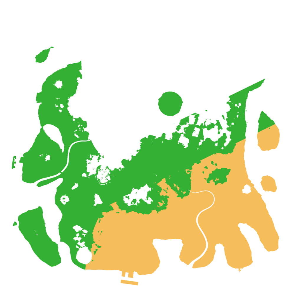 Biome Rust Map: Procedural Map, Size: 3500, Seed: 683208