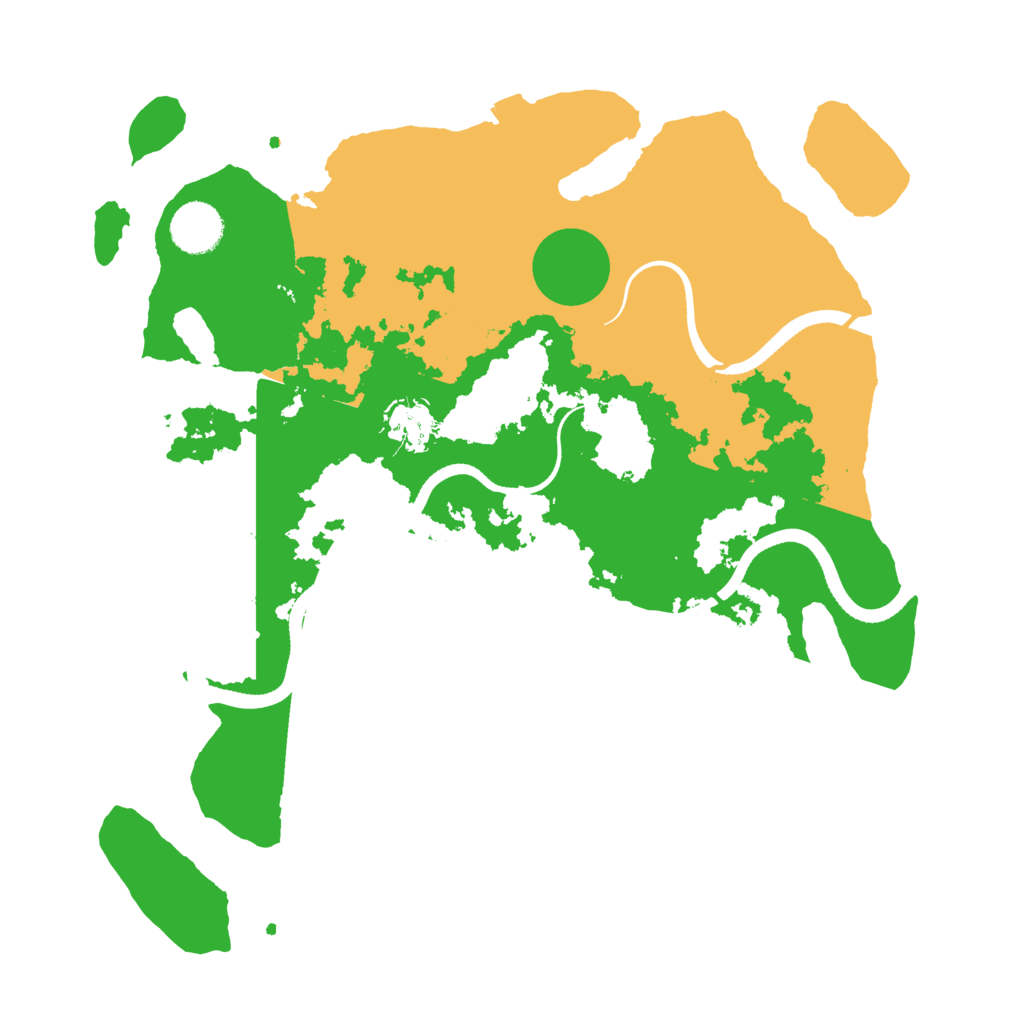 Biome Rust Map: Procedural Map, Size: 3500, Seed: 5003320