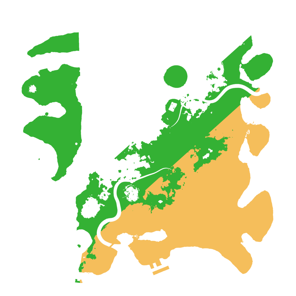 Biome Rust Map: Procedural Map, Size: 3500, Seed: 2003616