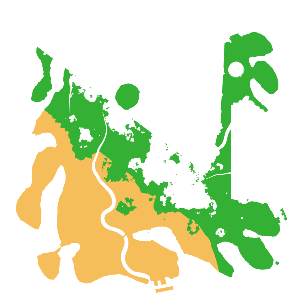 Biome Rust Map: Procedural Map, Size: 3500, Seed: 63735685
