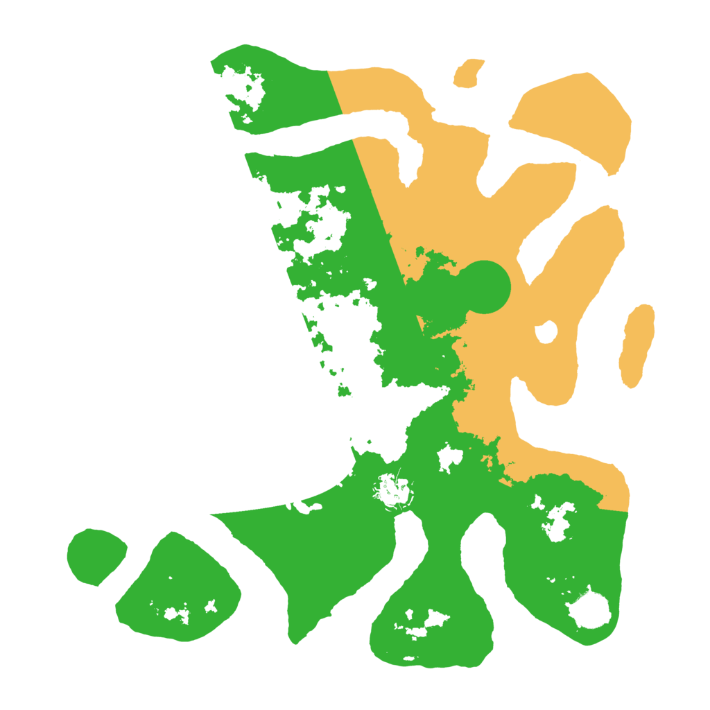 Biome Rust Map: Barren, Size: 3500, Seed: 1489291