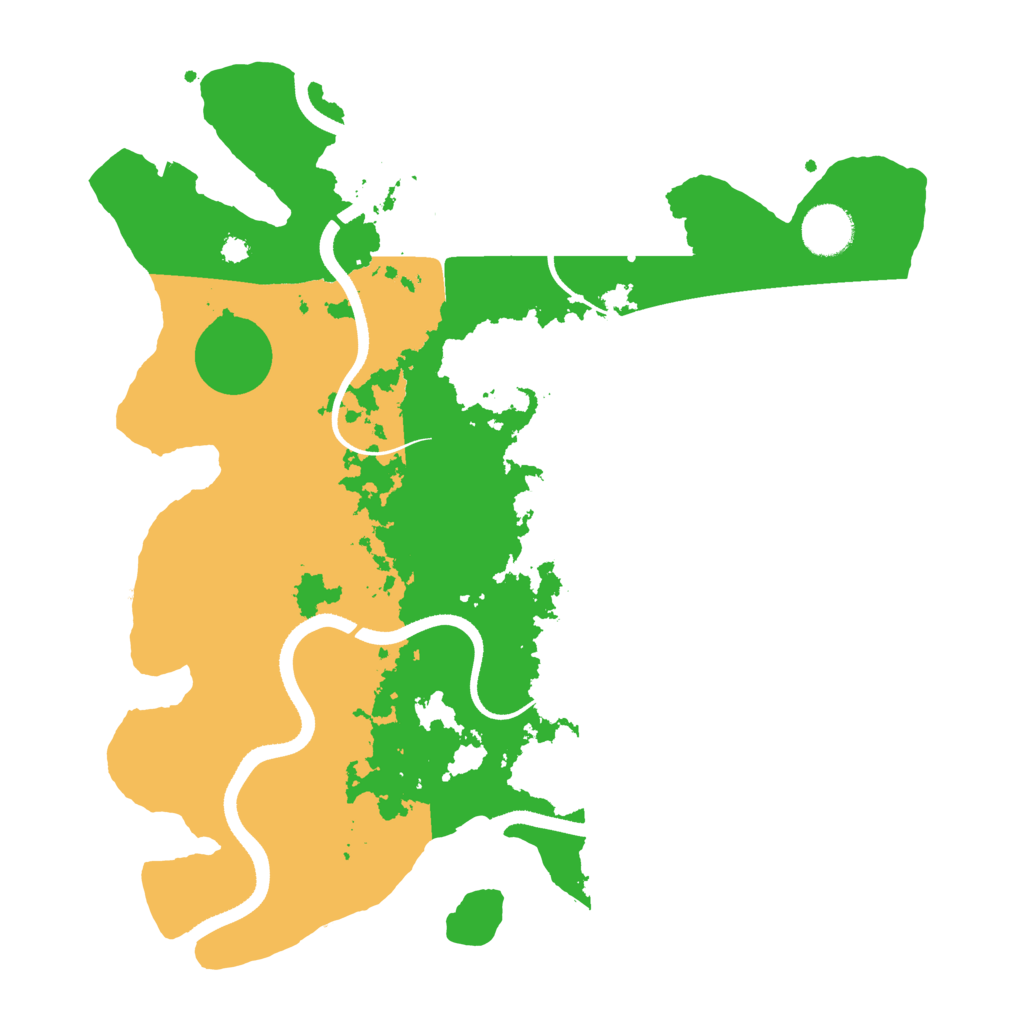 Biome Rust Map: Procedural Map, Size: 3500, Seed: 3510519