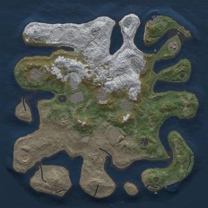 Thumbnail Rust Map: Procedural Map, Size: 4000, Seed: 451442319, 20 Monuments