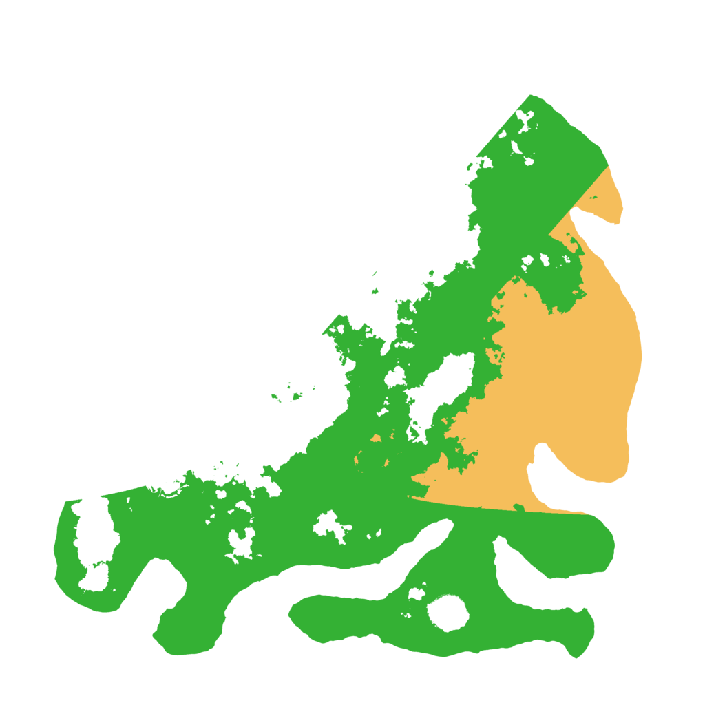 Biome Rust Map: Barren, Size: 3500, Seed: 3190438