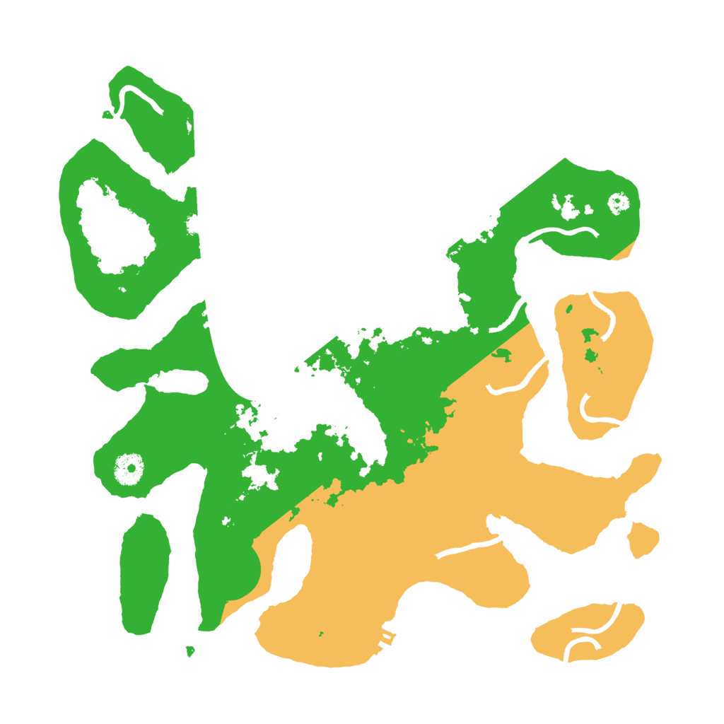 Biome Rust Map: Procedural Map, Size: 3500, Seed: 1942117