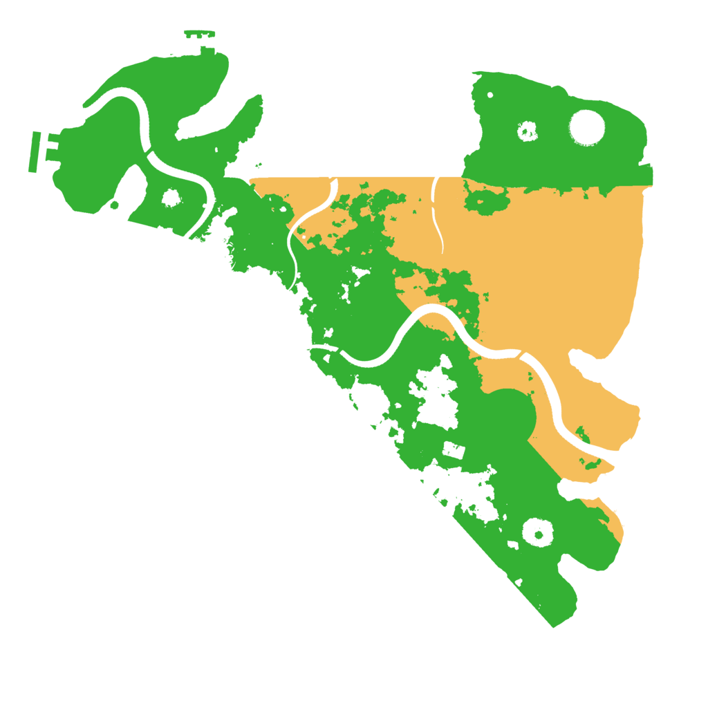 Biome Rust Map: Procedural Map, Size: 3500, Seed: 5236301