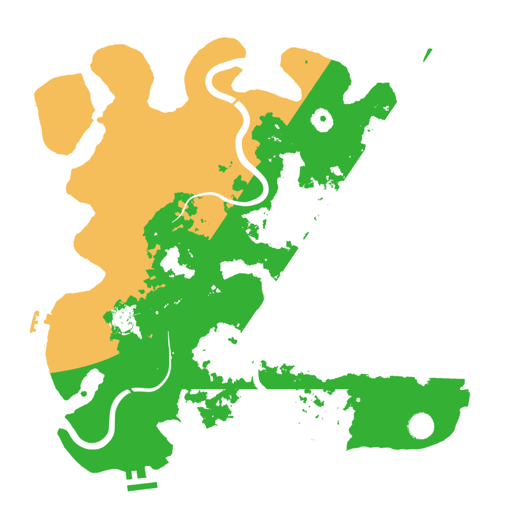 Biome Rust Map: Procedural Map, Size: 3500, Seed: 4281676