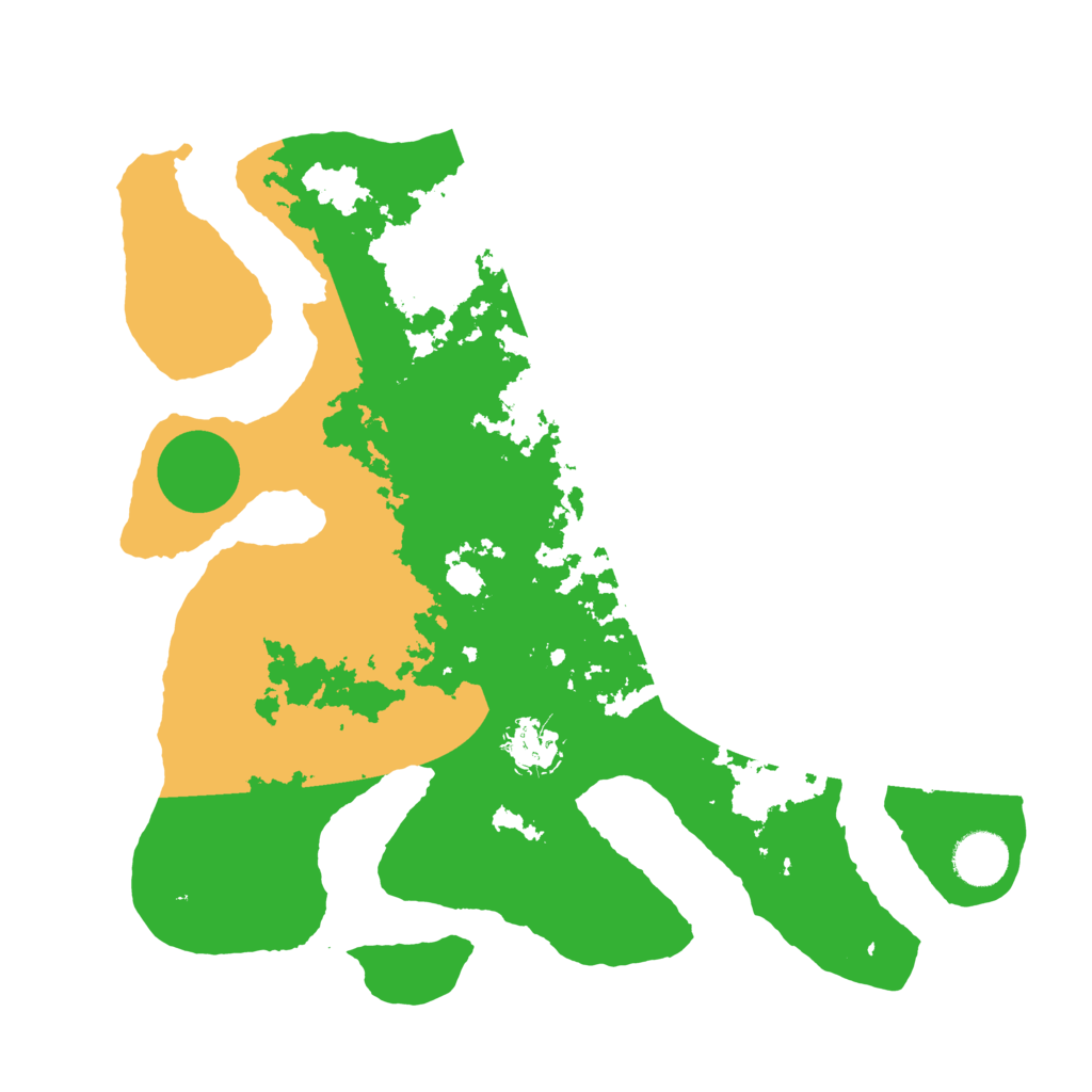 Biome Rust Map: Barren, Size: 3500, Seed: 798619