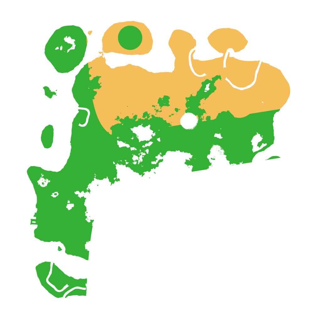 Biome Rust Map: Procedural Map, Size: 3500, Seed: 5733066