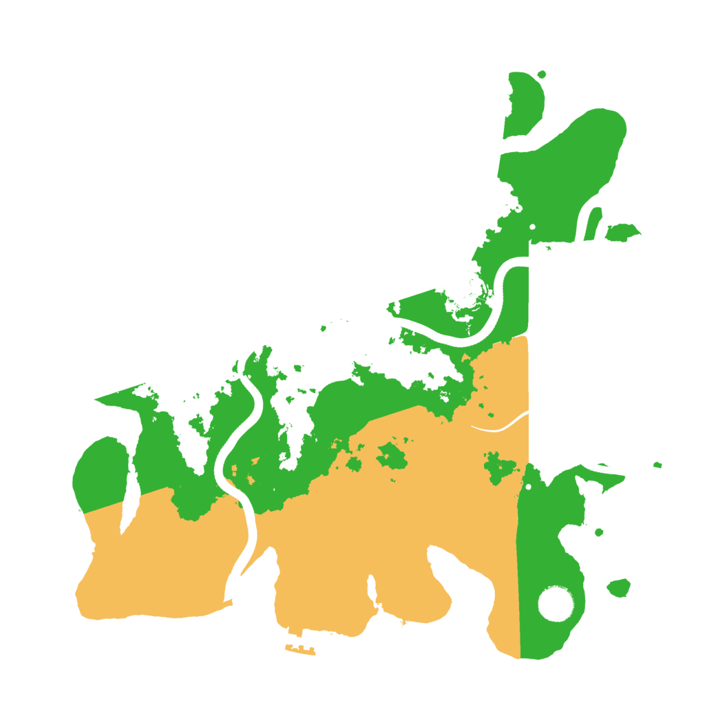 Biome Rust Map: Procedural Map, Size: 3500, Seed: 3551671