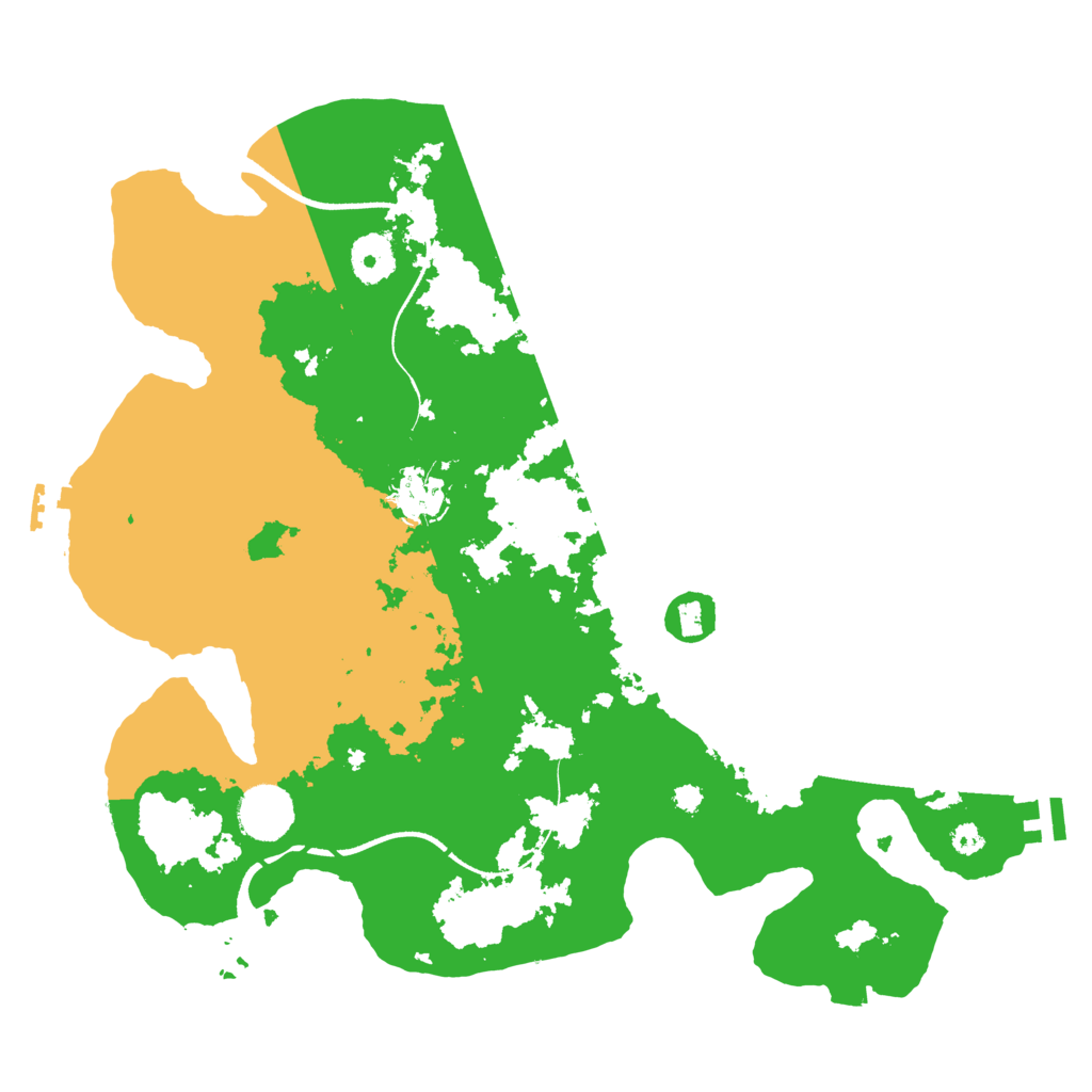 Biome Rust Map: Procedural Map, Size: 3500, Seed: 2164876